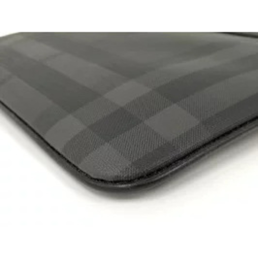 BURBERRY Shoulder Bag Messenger Check Leather Black - Picture 3 of 9
